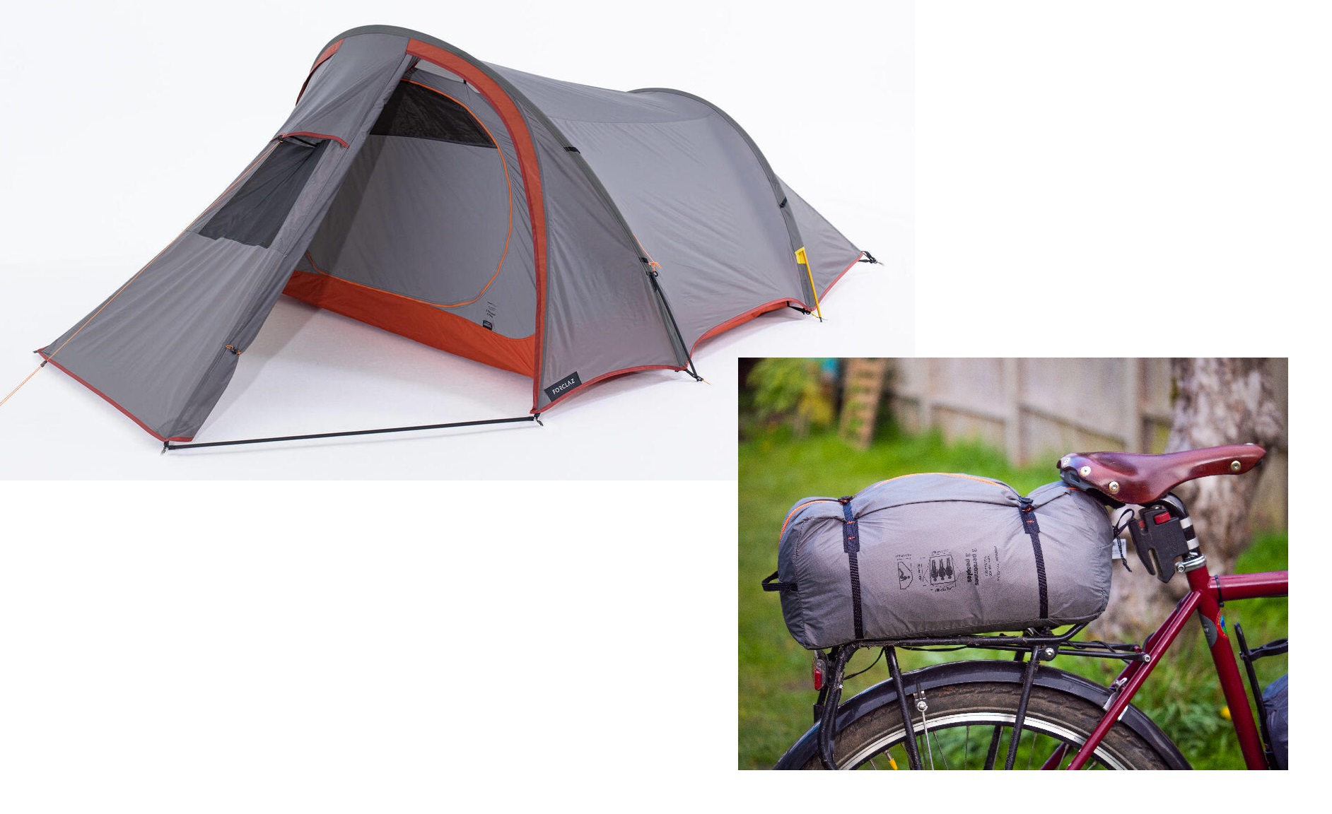 Freestanding tent outlet